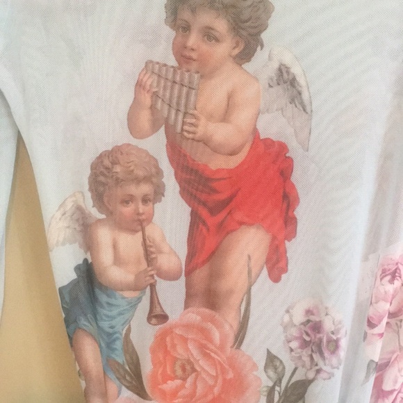 Nasty Gal Heaven Sent Cherub Mesh Bodysuit - Picture 12 of 16